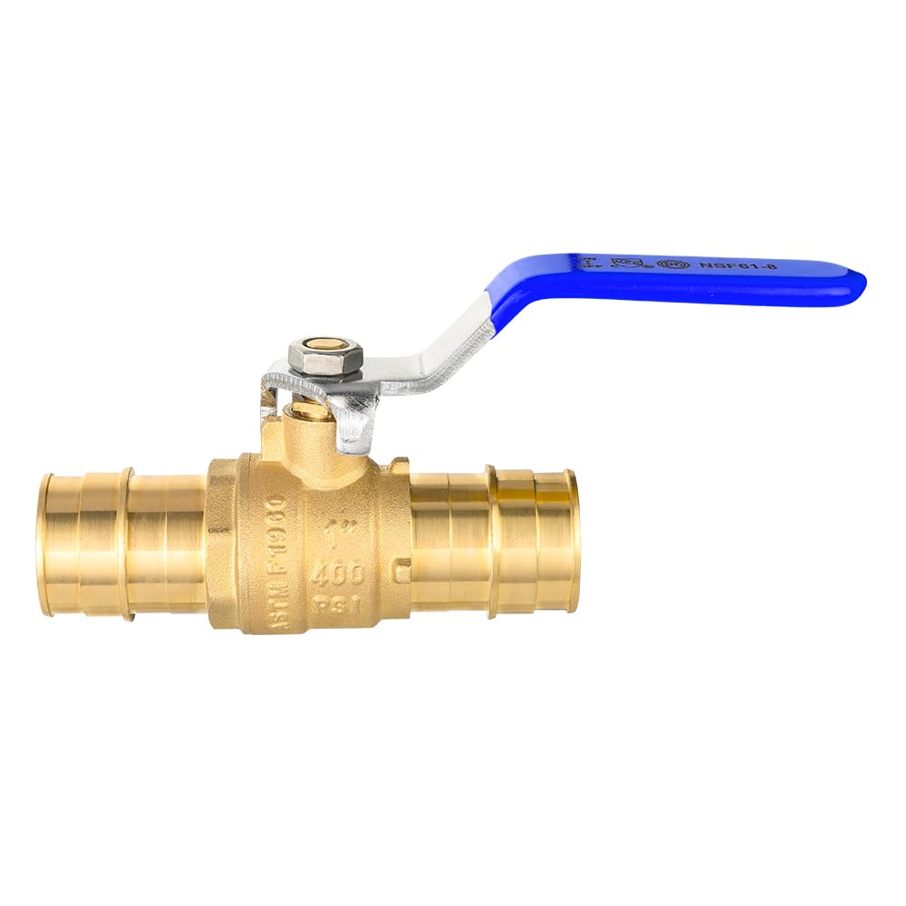 1" PEX Expansion Ball Valve, Blue (Lead Free)