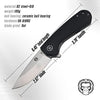 The Peasant Folding Pocket Knife Giftset for Men and Women (Silver and Black) Holtzman's Gorilla Survival