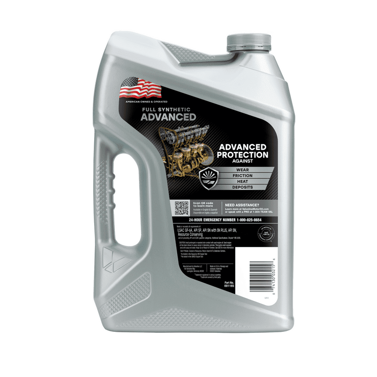 Valvoline Advanced Full Synthetic 10W-30 Motor Oil 5 QT, Case of 3 EasyOptionXY LLC