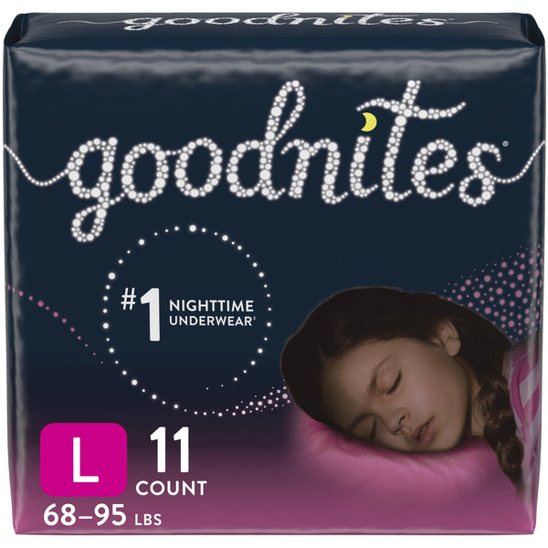 Goodnites Girls' Nighttime Bedwetting Underwear Size L, 11 Count EasyOptionXY LLC