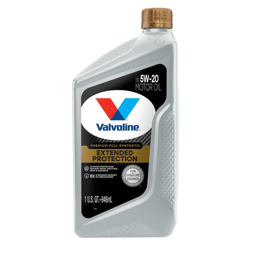 Valvoline Extended Protection Premium Full Synthetic 5W-20 Motor Oil 1 QT EasyOptionXY LLC