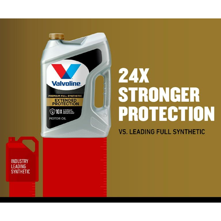 Valvoline Extended Protection Premium Full Synthetic 5W-20 Motor Oil 1 QT EasyOptionXY LLC