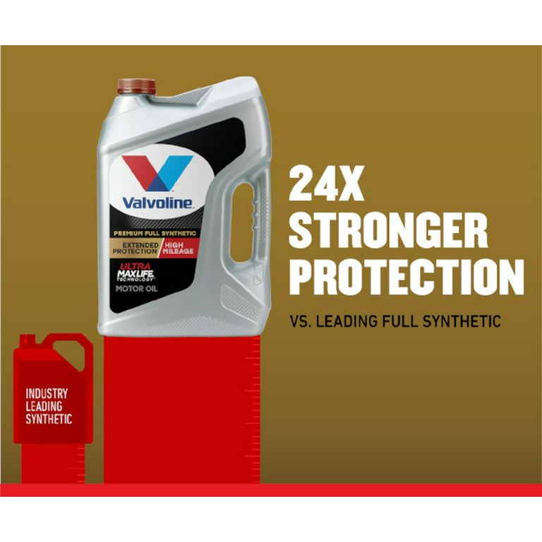 Valvoline Full Synthetic Extended Protection High Mileage 5W-30 Motor Oil, 5QT EasyOptionXY LLC