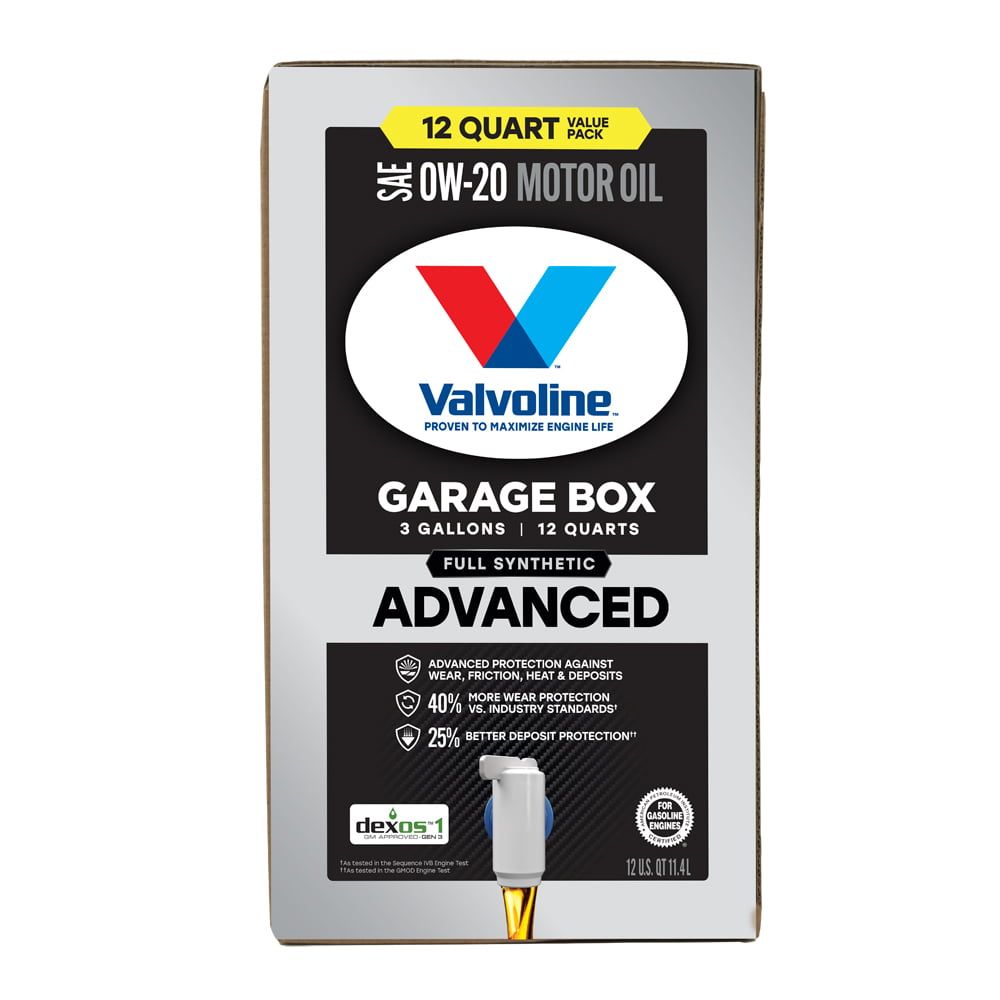 Valvoline Advanced Full Synthetic 0W-20 Motor Oil, 12 QT EasyOptionXY LLC
