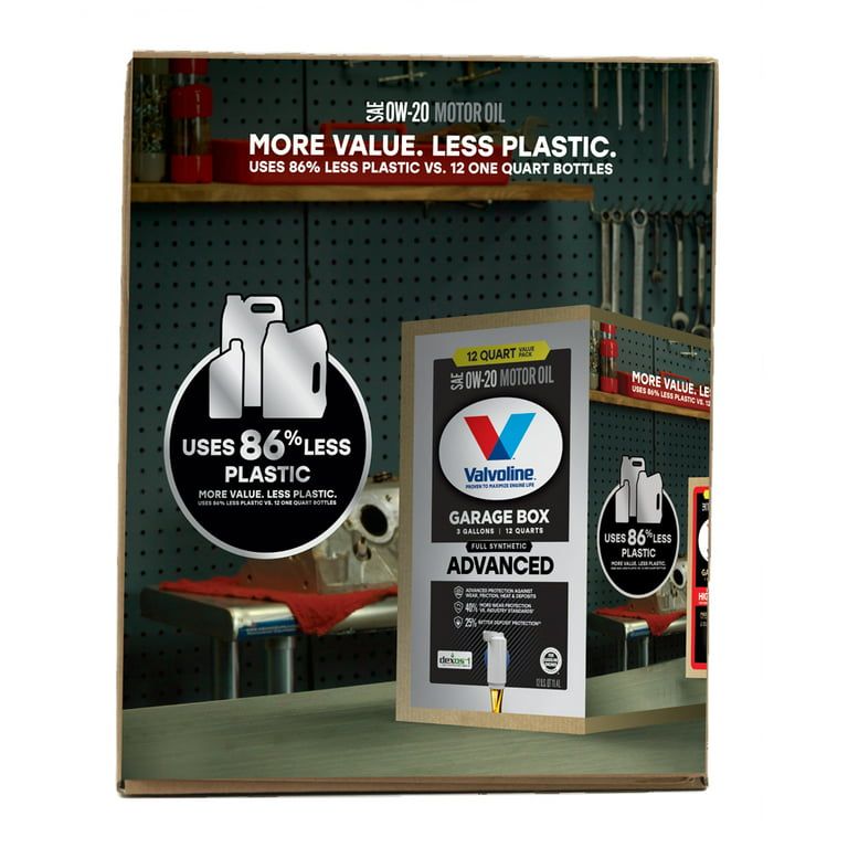 Valvoline Advanced Full Synthetic 0W-20 Motor Oil, 12 QT EasyOptionXY LLC