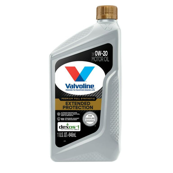 Valvoline Extended Protection Premium Full Synthetic 0W-20 Motor Oil 1 QT EasyOptionXY LLC