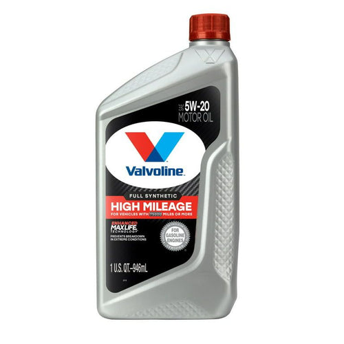 Valvoline Full Synthetic High Mileage MaxLife 5W-20 Motor Oil 1 QT EasyOptionXY LLC