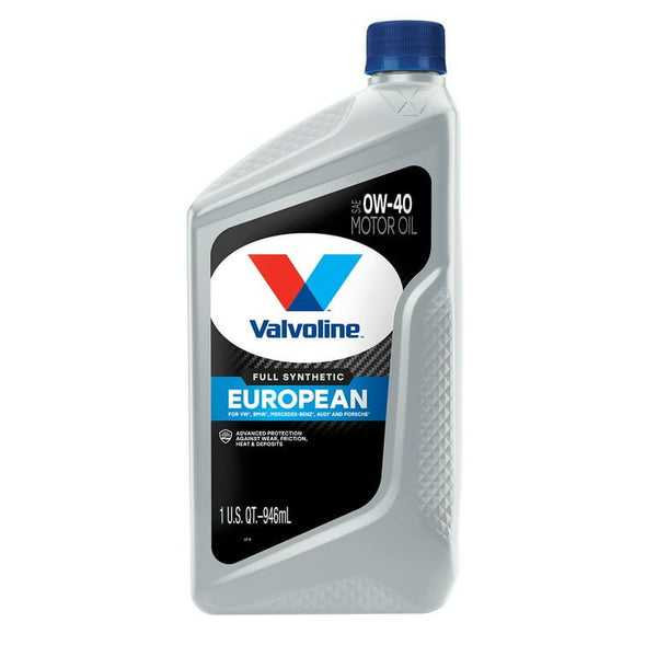Valvoline European Vehicle Full Synthetic 0W-40 Motor Oil 1 QT EasyOptionXY LLC