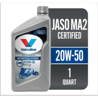 Valvoline 4-Stroke Motorcycle Full Synthetic SAE 20W-50 Motor Oil 1 QT EasyOptionXY LLC