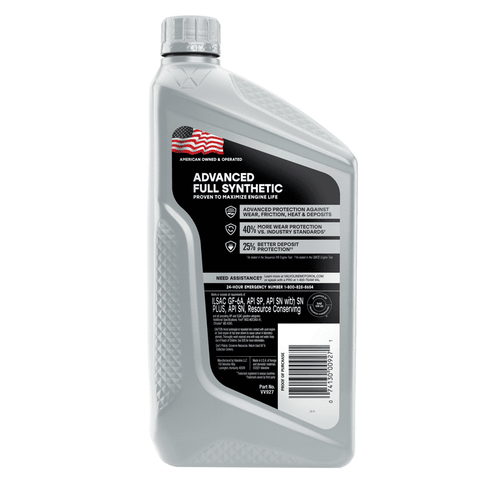 Valvoline Advanced Full Synthetic 5W-20 Motor Oil 1 QT EasyOptionXY LLC