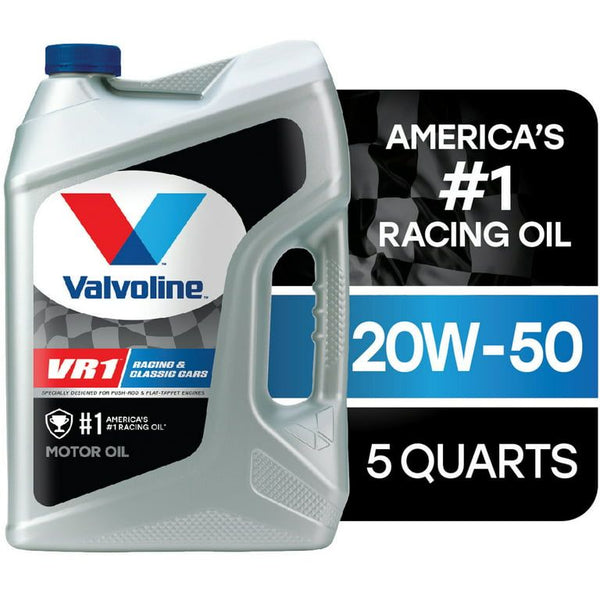Valvoline VR1 Racing SAE 20W-50 Conventional Motor Oil, 5 Quart EasyOptionXY LLC