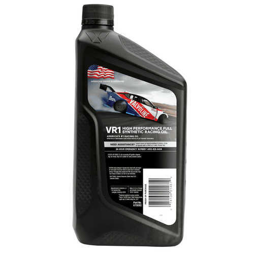 Valvoline VR1 Racing Synthetic 20W-50 Motor Oil 1 QT EasyOptionXY LLC