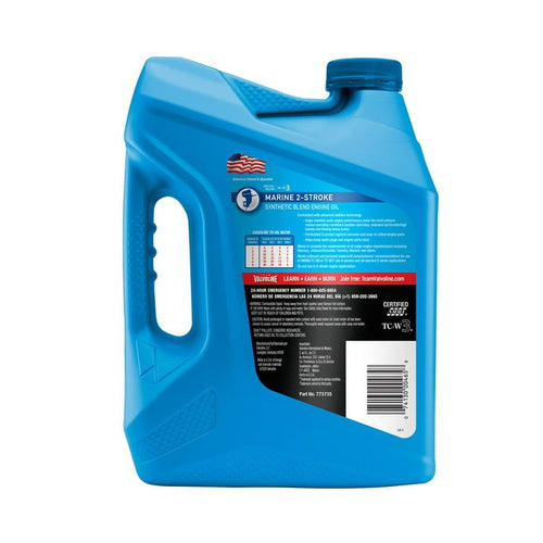 Valvoline 2-Cycle Marine TCW-3 Synthetic Blend Motor Oil 1 GA EasyOptionXY LLC