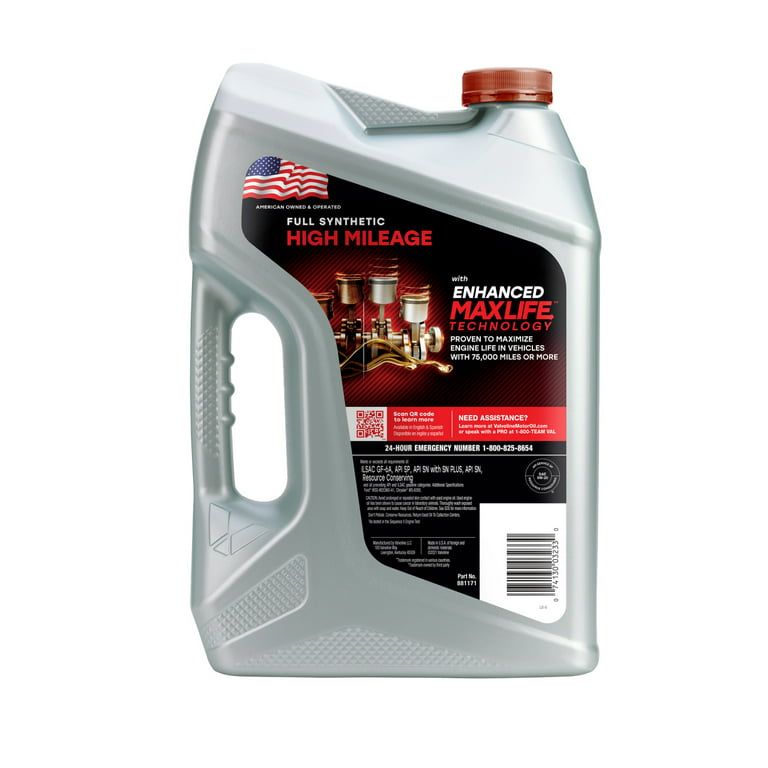 Valvoline Full Synthetic High Mileage MaxLife 5W-20 Motor Oil 5 QT, Case of 3 EasyOptionXY LLC