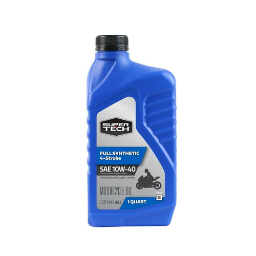 Super Tech Full Synthetic SAE 10W-40 4-Stroke Motorcycle Oil, 1 Quart EasyOptionXY LLC