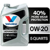 Valvoline Advanced Full Synthetic 0W-20 Motor Oil 5 QT EasyOptionXY LLC