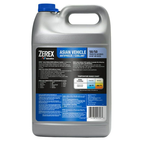 Zerex Asian Vehicle Blue Silicate and Borate Free Antifreeze / Coolant 50/50 Ready-to-Use 1 GA EasyOptionXY LLC