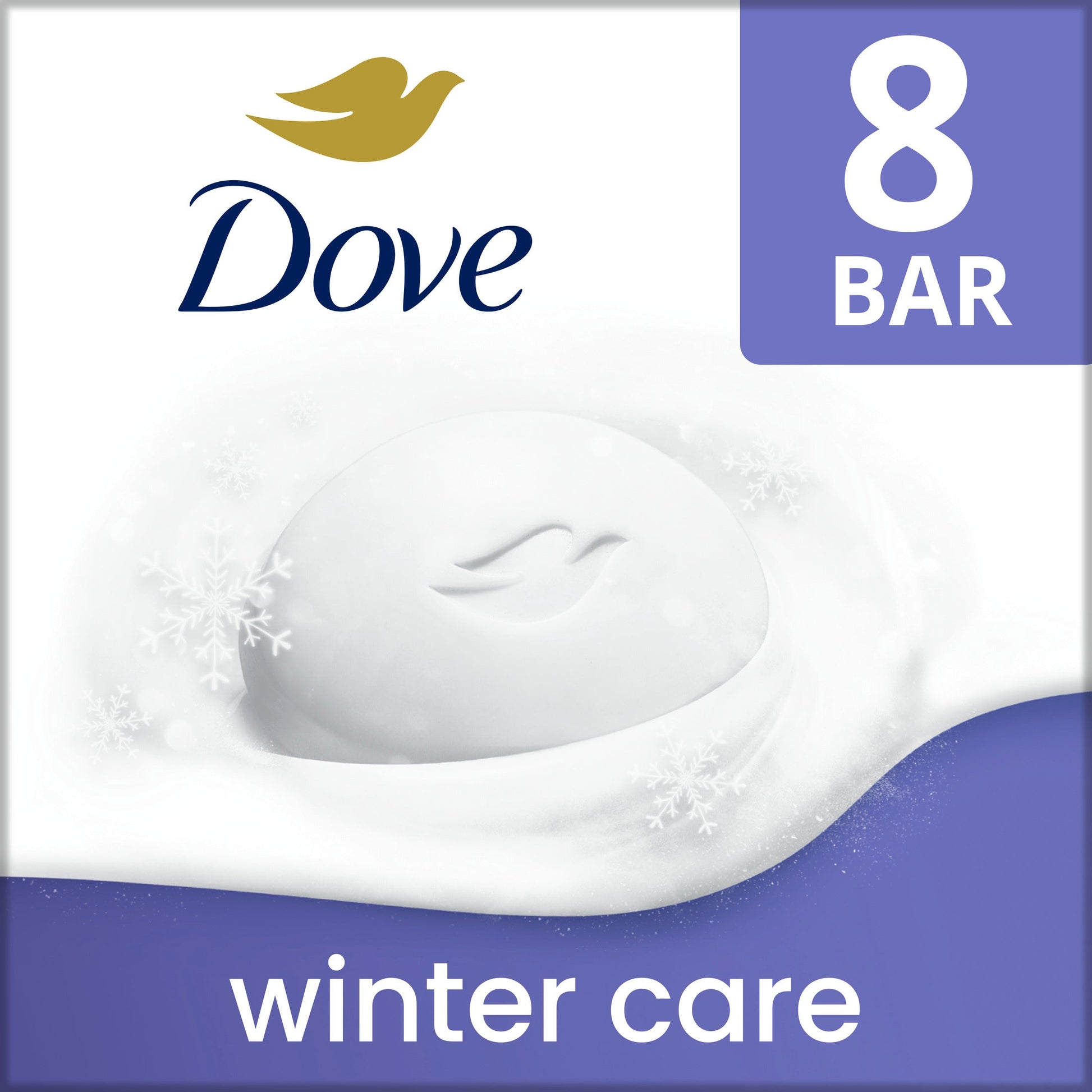 Dove Winter Care Limited Edition Gentle Beauty Bar Soap for Dry Skin, 3.75 oz 8 Bars EasyOptionXY LLC