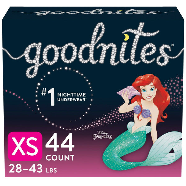 Goodnites Girls' Nighttime Bedwetting Underwear Size XS, 44 Count EasyOptionXY LLC