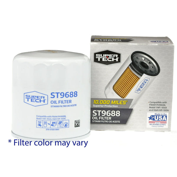 Super Tech ST9688 10K Mile Spin-On Motor Oil Filter Fits Honda, Hyundai, Isuzu, Kia and Mitsubishi EasyOptionXY LLC