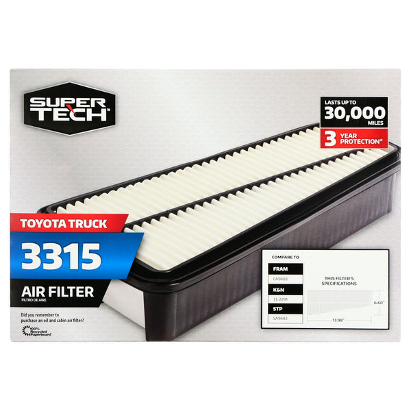 Super Tech 3315 Engine Air Filter, Replacement Filter for Toyota or Toyota Truck EasyOptionXY LLC