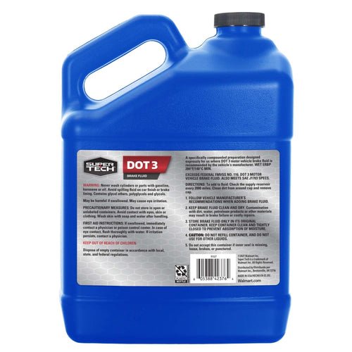 Super Tech Dot 3 Brake Fluid, 1 Gallon EasyOptionXY LLC
