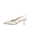Sophia Slingback Pumps Ivory Vaila Shoes