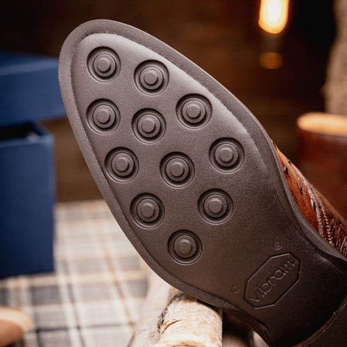 Zelli Italia Zelli Italia 43-594-BRN MARCO Ostrich Quill Chukka Boot, Brown