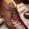 Zelli Italia Zelli Italia 43-594-BRN MARCO Ostrich Quill Chukka Boot, Brown