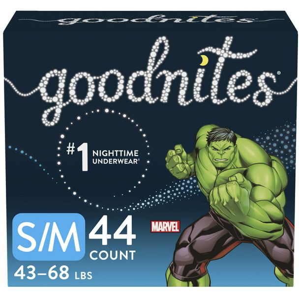 Goodnites Boys' Nighttime Bedwetting Underwear Size S/M, 44 Count EasyOptionXY LLC