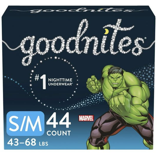 Goodnites Boys' Nighttime Bedwetting Underwear Size S/M, 44 Count EasyOptionXY LLC