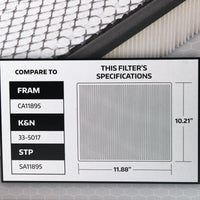 Super Tech 3290 Engine Air Filter, Replacement Filter for Toyota EasyOptionXY LLC