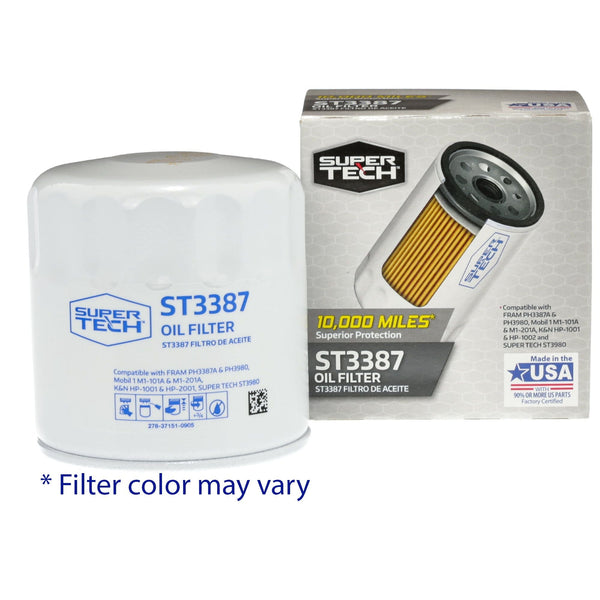Super Tech ST3387 10K Mile Spin-On Motor Oil Filter Fits GM and Isuzu EasyOptionXY LLC