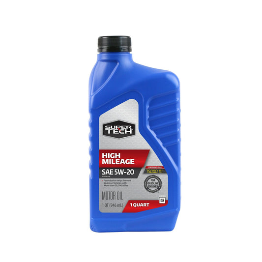 Super Tech High Mileage SAE 5W-20 Motor Oil, 1 Quart EasyOptionXY LLC
