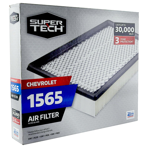 Super Tech 1565 Engine Air Filter, Replacement Filter for GM or Chevrolet EasyOptionXY LLC