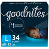 GoodNites Goodnites Boys' Nighttime Bedwetting Underwear Size L, 34 Count EasyOptionXY LLC