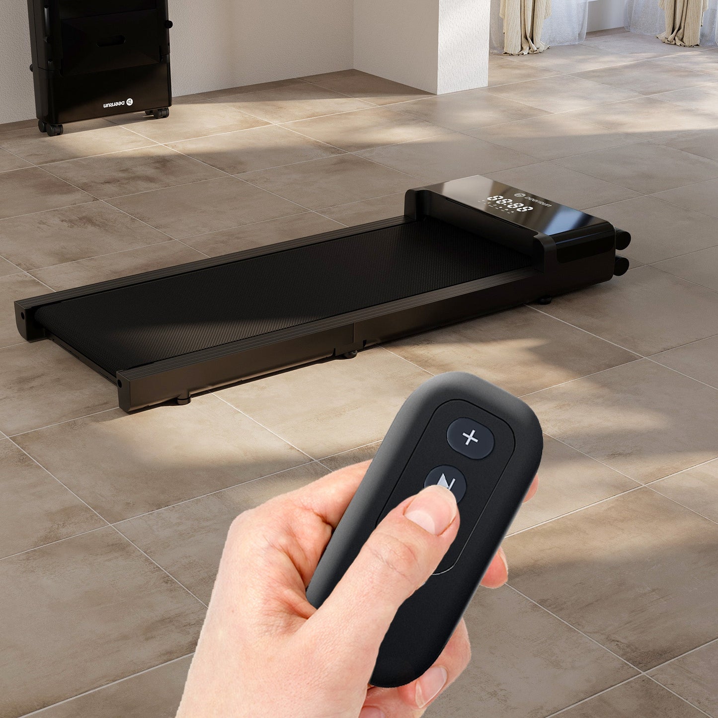 DeerRun Z20 Suitcase-Style Treadmill – Foldable Deck, Ultra Compact with LED Display