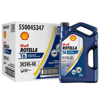 Shell Rotella T6 Full Synthetic 5W-40 Diesel Engine Oil, 1 Gallon, 3 Pack EasyOptionXY LLC