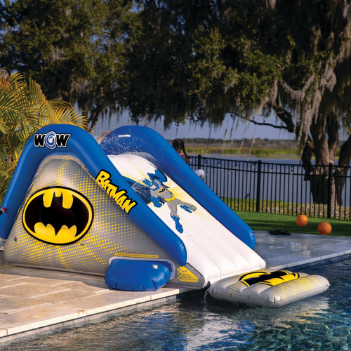 WOW Sports DC Comics Batman Large Inflatable Pool Slide Jupiter Gear