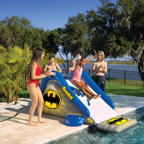 WOW Sports DC Comics Batman Large Inflatable Pool Slide Jupiter Gear
