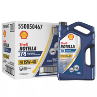 Shell Rotella T6 Full Synthetic 15W-40 Diesel Engine Oil, 1 Gallon, 3 Pack Case EasyOptionXY LLC