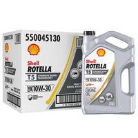 Shell Rotella T5 Synthetic Blend 10W-30 Diesel Engine Oil, 1-Gallon, 3 Pack Case EasyOptionXY LLC