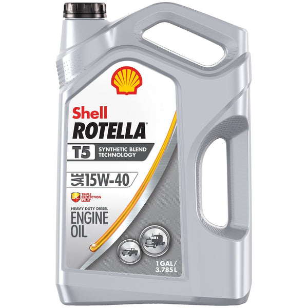 Shell Rotella T5 Synthetic Blend 15W-40 Diesel Engine Oil, 1 Gallon EasyOptionXY LLC