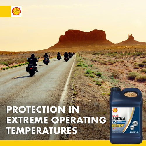Shell Rotella T6 Full Synthetic 15W-40 Diesel Engine Oil, 2.5 Gallon, 2 Pack Case EasyOptionXY LLC
