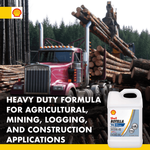 Shell Rotella T4 Triple Protection 15W-40 Diesel Motor Oil, 2.5 Gallon, 2-Pack EasyOptionXY LLC