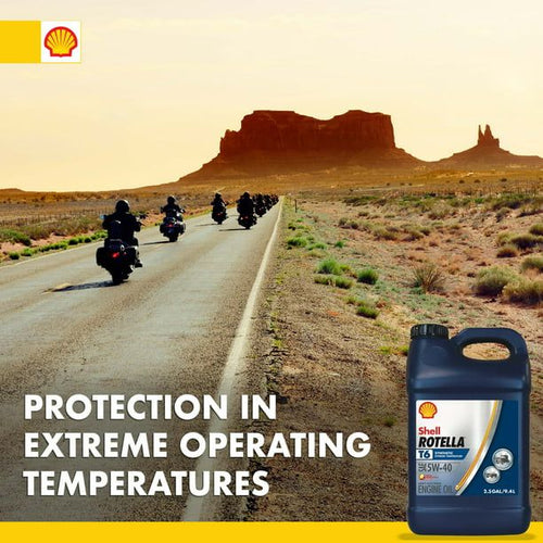 Shell Rotella T6 Full Synthetic 5W-40 Diesel Engine Oil, 2.5 Gallon EasyOptionXY LLC