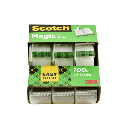 Scotch Magic Tape Dispenser. ? in. x 325 in., 3 Dispenser EasyOptionXY LLC