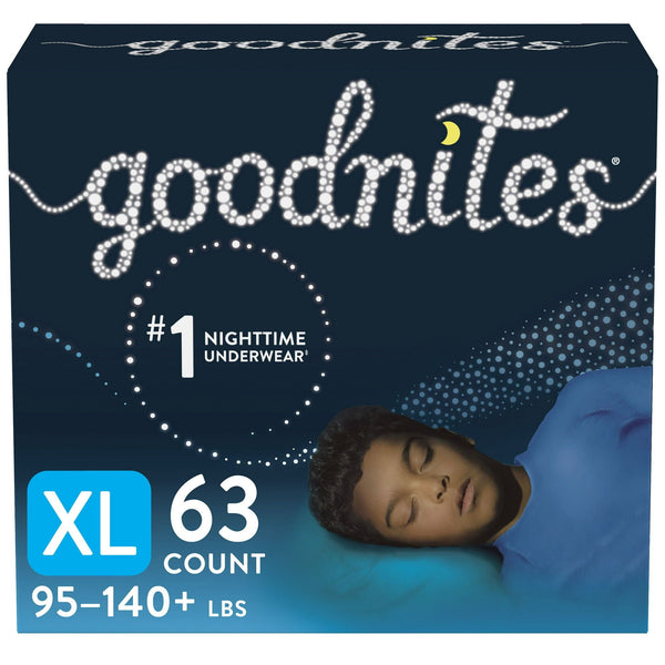 Goodnites Boys' Nighttime Bedwetting Underwear Size XL, 63 Count EasyOptionXY LLC