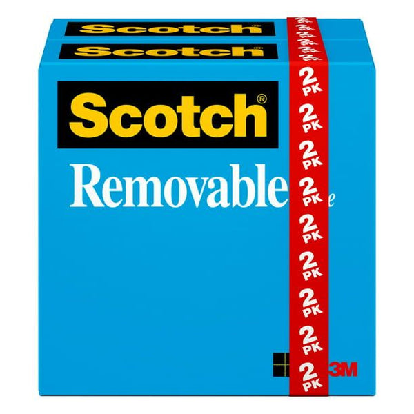 Scotch Removable Tape Refills, Clear, 1 in. Core, 2 Rolls EasyOptionXY LLC