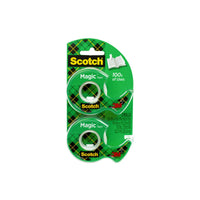 Scotch Magic Tape Dispenser Rolls, Clear, 3/4" x 600", 2 Dispensers EasyOptionXY LLC